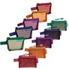 1PCS Mini Zipper Women's Mesh Makeup Cosmetic Bag Coin Purse Wallet Small Earphone Lipsticks Storage Organizer Pouch Case 2