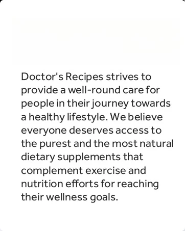 Doctor's Recipes products are made in a GMP compliant facility in the USA.