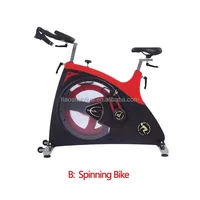 Matériau en acier pour vélo de spinning, exercice de cyclisme en salle, avec écran LCD et système de freinage magnétique, équipement de Fitness, utilisation en salle de sport 2