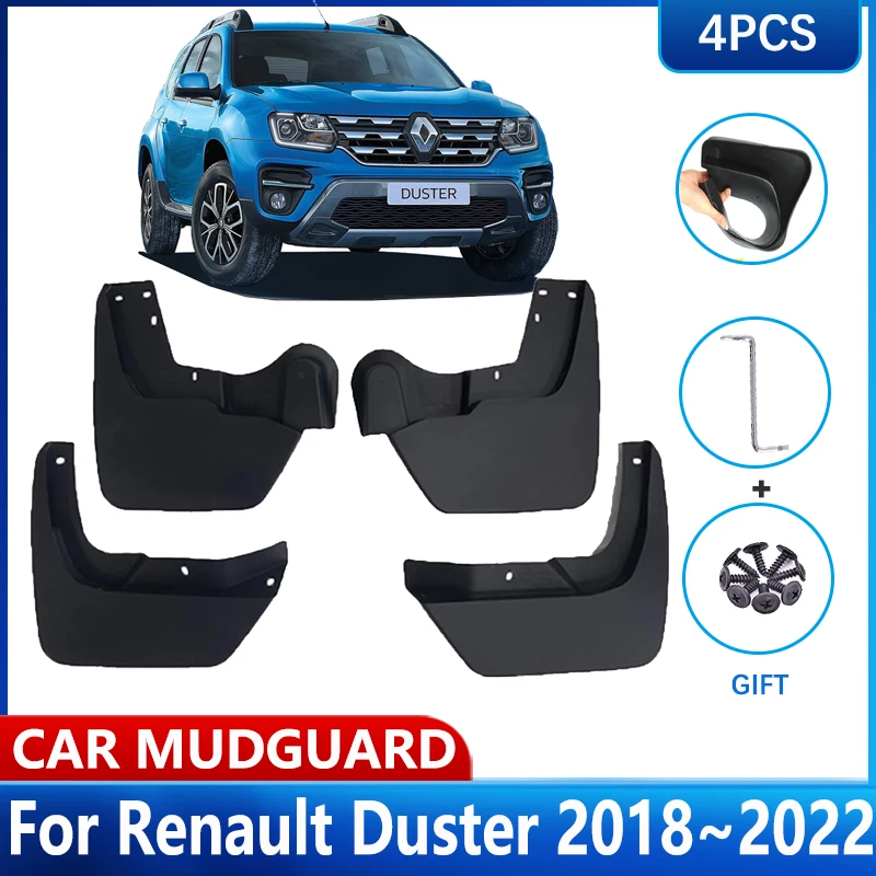 Comprar Guardabarros para protector antipolvo para Renault HM 2018 ~ 2022,  accesorios para Dacia Duster, guardabarros delantero y trasero, ruedas