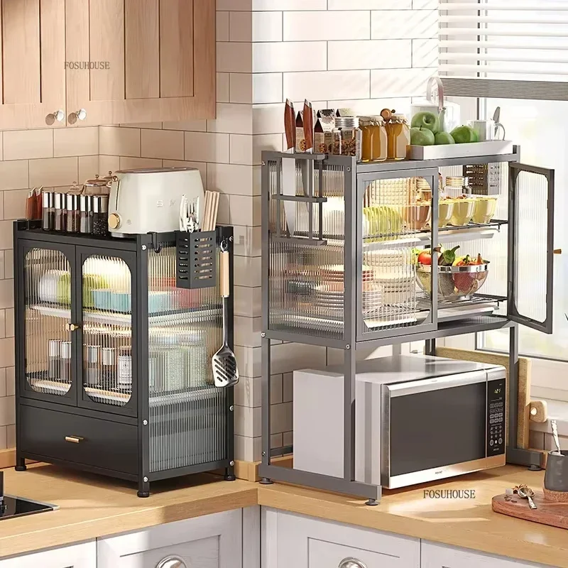 Minimalist Modern Kitchen Cabinets for Home Kitchen Storage Organization Cabinet Multi-purpose Small Plate Dish Storage Cabinets