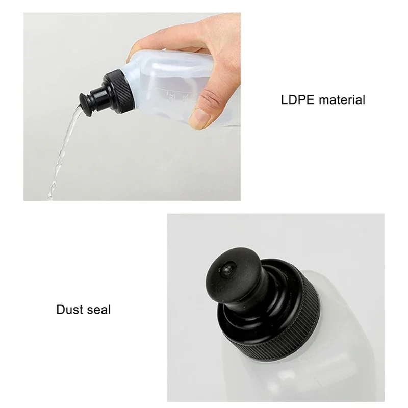 Sports Water Bottle 280ML Plastic Water Bottle Universal Portable Waist Belt Bag Outdoor Running Bottle Leak-Proof Cycling Fitness Drinking