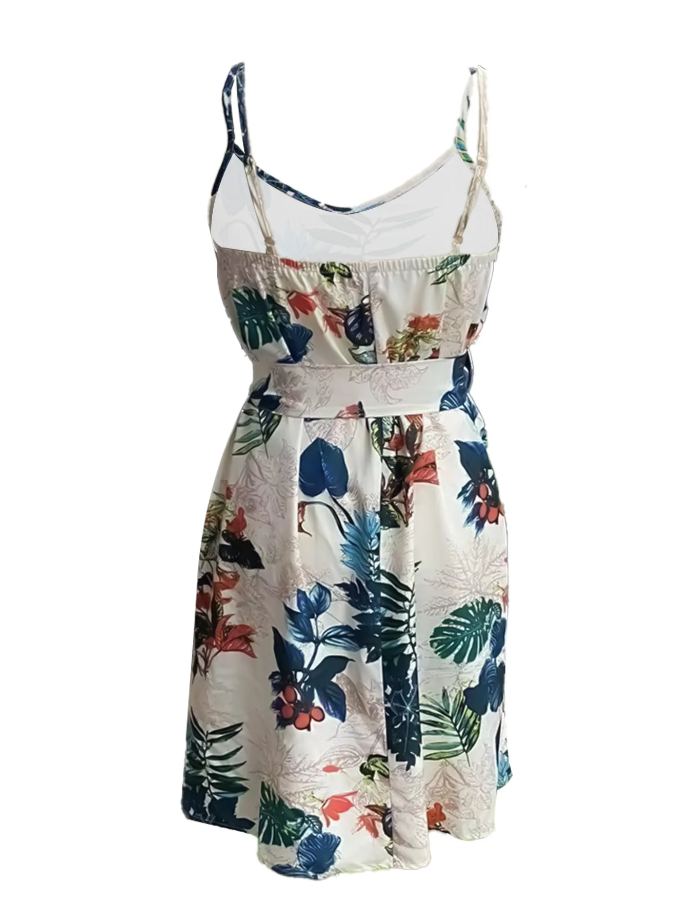 A Bohemian-style women's belt dress, suitable for vacations and outdoor activities, comfortable and fashionable. 5