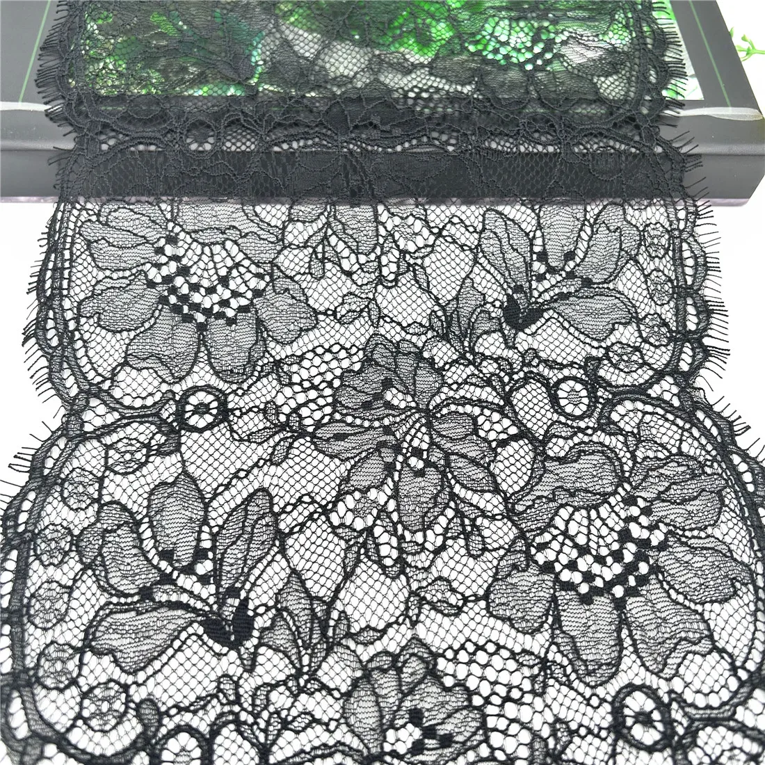 3y/Lot Width 8 1/2 inch 21.50cm Black Eyelash Underwear Lace Trim Lingerie Sewing Craft DIY Apparel Fabric Bra Lace Non-Elastic 5