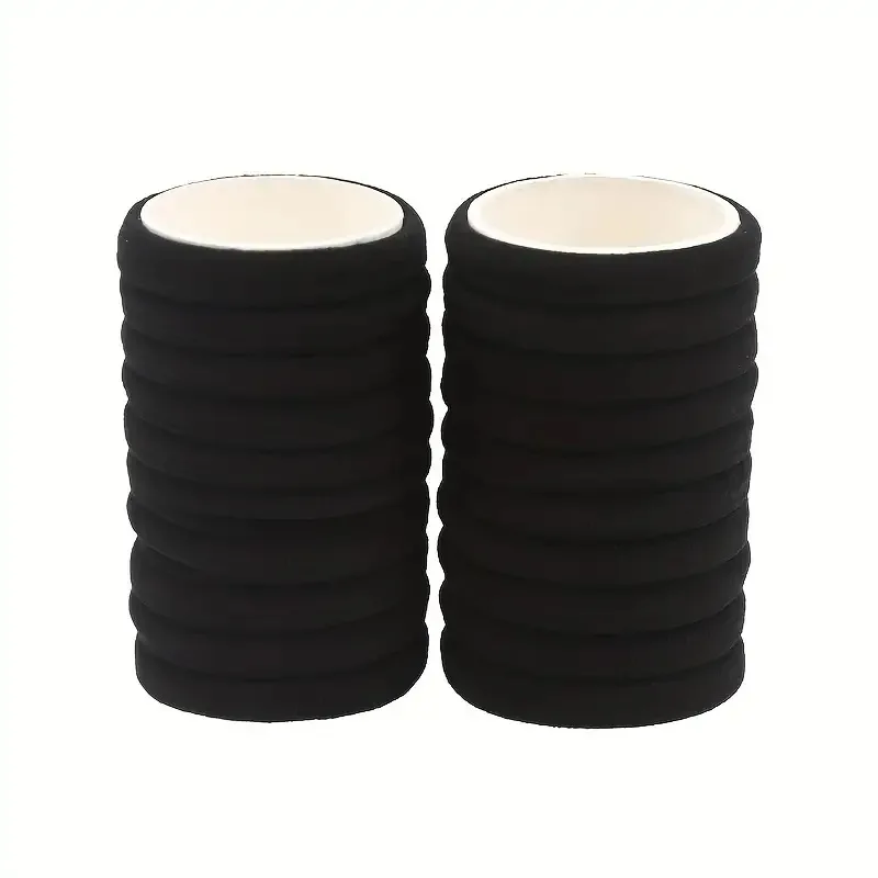 Hair Bands 50/100pcs Black for Women Girls High Elastic Rubber Band Hair Ties Ponytail Holder Scrunchies