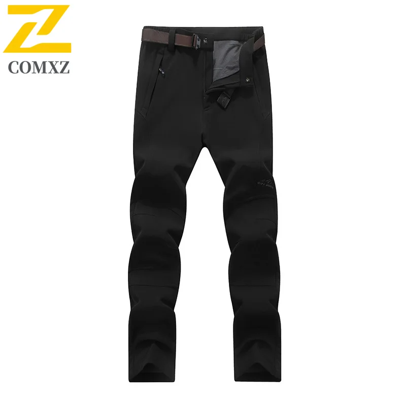 EiAO Softshell Pants Men's Winter Thermal  Waterproof Windproof Fleece Lined Ski Hiking Mountaineering Anti-Snow Taped Seams2025