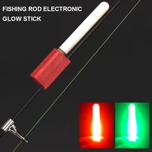 Canne à pêche lumineuse électronique LED, lampe de nuit amovible, bâton de mer, matériel d'extérieur 