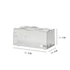 Desktop Tissue Box Creative Translucent Tissue Case with Spring Nordic Style Kitchen Table Napkins Box Bathroom Tissue Container 6