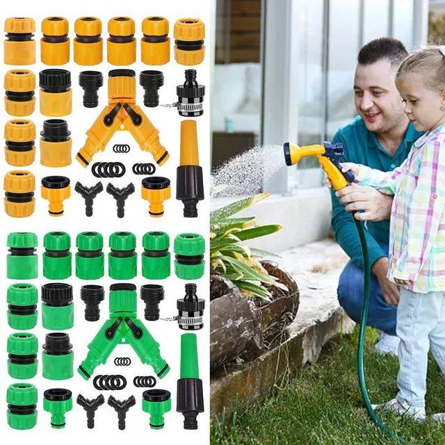 Ensemble de connecteurs rapides pour tuyaux d'arrosage de jardin, embout de  1/2 pouces, raccord de tuyau double mâle, adaptateur de joint, ensemble d'extension  pour tuyau, 31 pièces - AliExpress