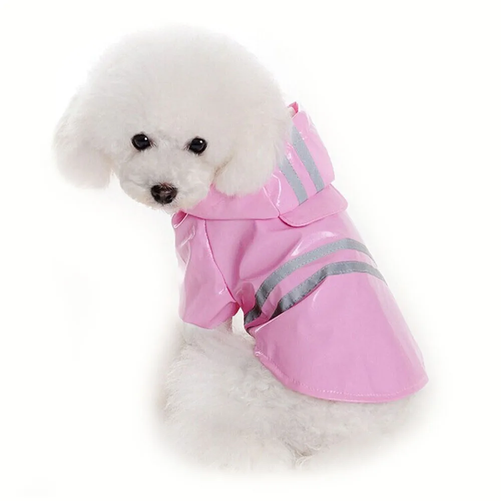 Pet Puppy Rain Poncho Dogs Jacket Clothes Raincoat Small Dog Dog