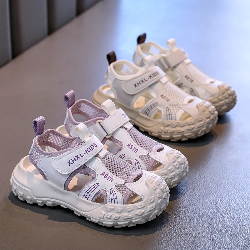 Kids Summer Mesh Breathable Hollow Out Sandals