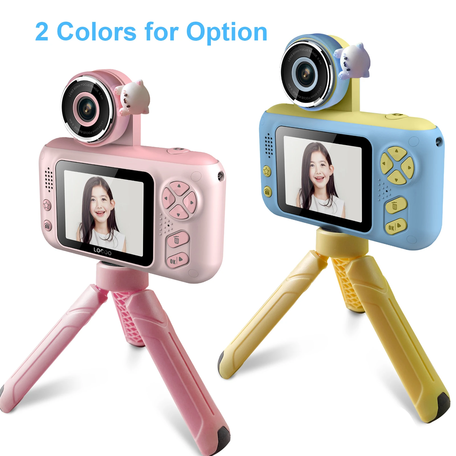 Andoer Kids Digital Camera Mini Video Camera 1080P 40MP with Mini Tripod for Kids Birthday Christmas Gift for Boys Girls digital camera