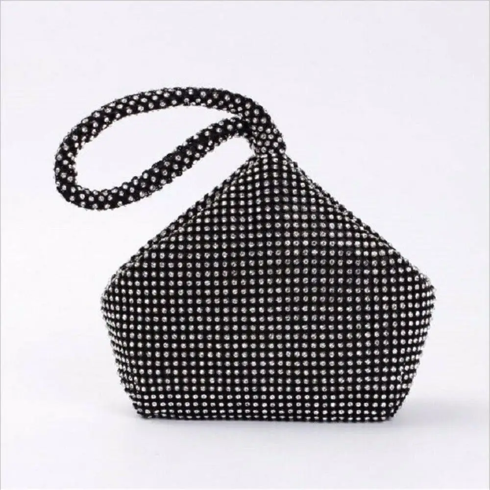 Mode Geschenk Party Hochzeit Prom Beutel Dreieck Clutch Geldbörse Kristall Tasche Diamant Abendtasche – Detail 7