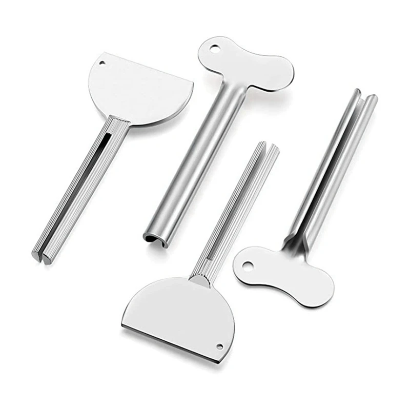 2025 Trend6 Pcs Stainless Steel Toothpaste Tube Squeezers Key Toothpaste Squeezers For Bathroom Hair Dye Cosmetic Tubes Squeezer 5