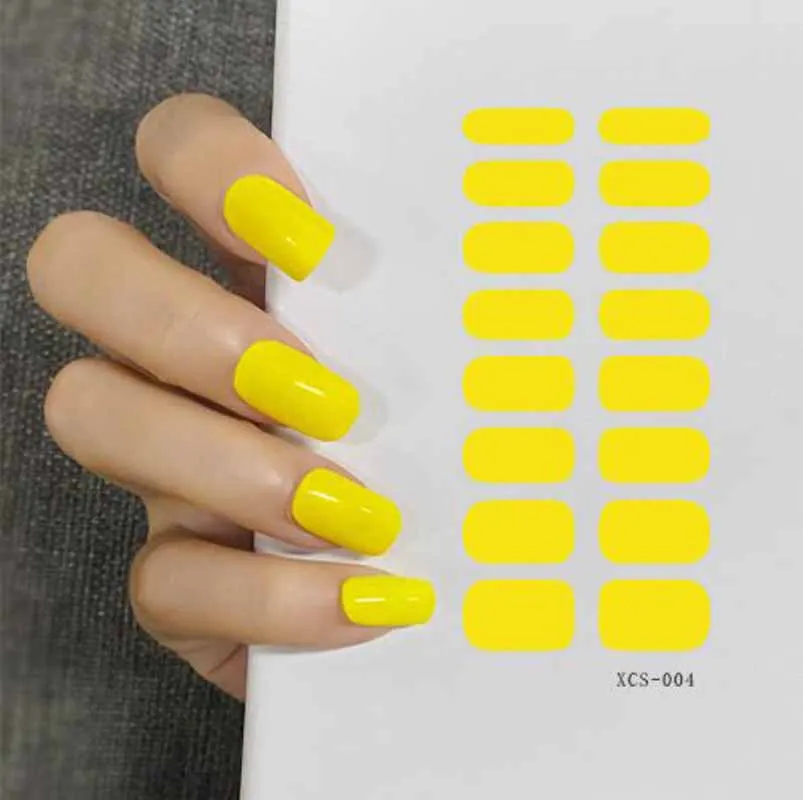 Nail Stickers Nail Art Stickers Full Cover Stickers for Manicure Self Adhesive for Women Girls Pure Color Nail Sticker