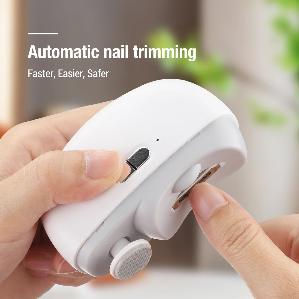 Electric Nail Clippers 2 in 1 Nail Trimmer Automatic Nail Cutter Manicure For Adult Care Scissors Body Tools 2
