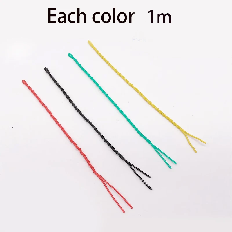 RC FPV 드론 카메라 비행 컨트롤러 ESC 송신기 ELRS용 고품질 30AWG 실리콘 와이어 노란색/녹색/검은색/빨간색 케이블