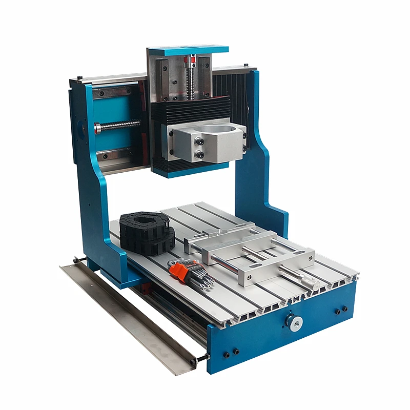 LYBGACNC 3-Achsen-CNC-Rahmen mit Motoren, linearer Führungstyp, Aluminiumlegierung, T-Tisch für DIY-Gravierfräsmaschine – Detail 2