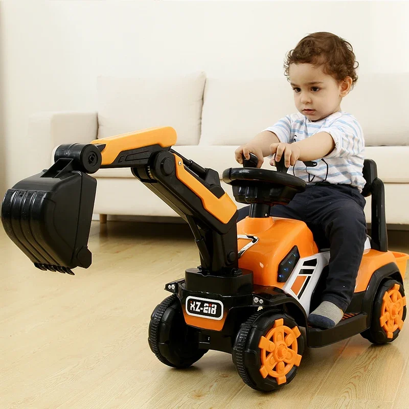 Hot Big Electric Ride On Cars Can be Sit RC cars Remote Control Excavator birthday Gifts for kids Outdoor children Sports Toys