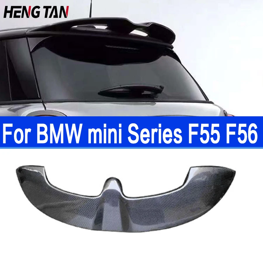 Per Bmw Mini F56 F55 Series Jcw Style Real Carbon Fiber Tail Fins Spoiler Posteriore Deck Duckbill Car Wing Retrofit L'Ala Posteriore