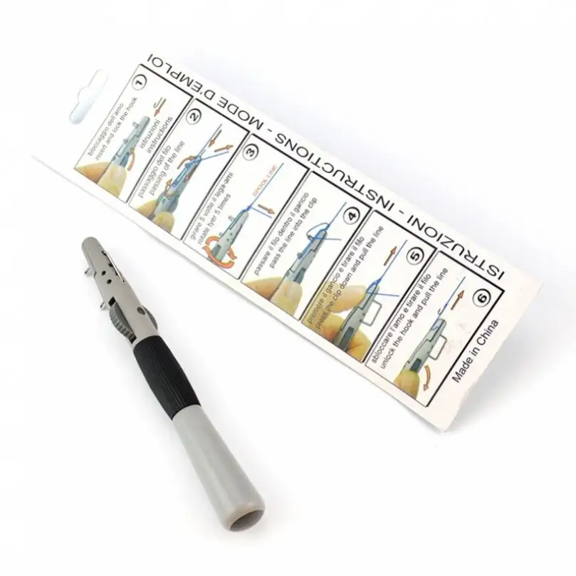 

1 Piece Pencil Shape Manual 14cm Hook Tying Device, ABS Quick Tie Tool Fish Line Knotting Easy Using