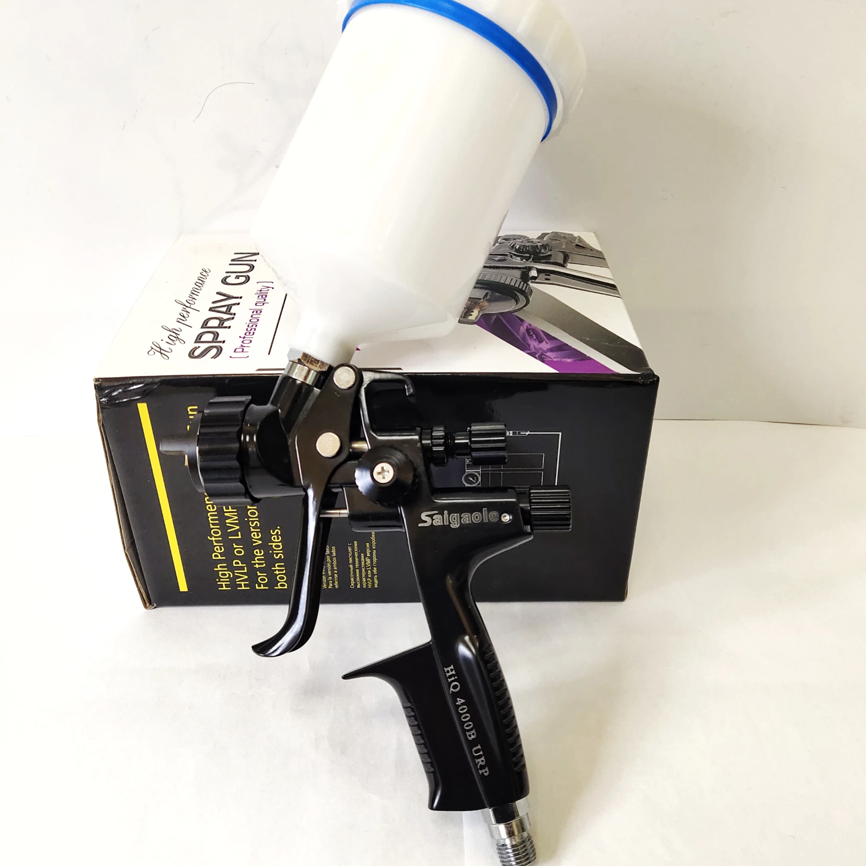 NEW 4000B Spray Gun 1.3mm HIQ High Quality Airless Sprayer Painting Car Paint Tool Airbrush Use 10years