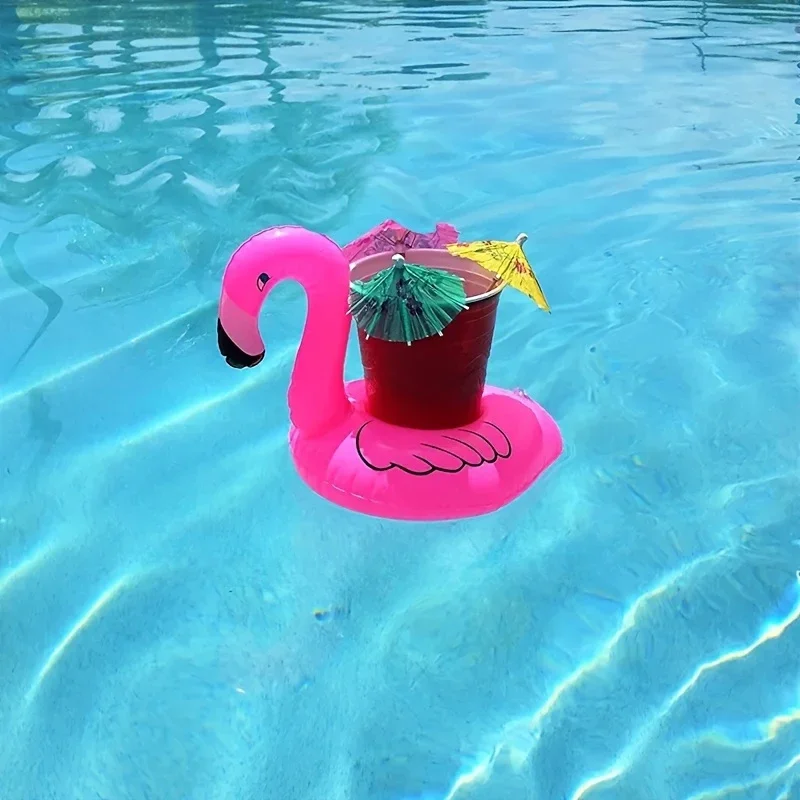 Ins hot selling Firebird cup holder inflatable water coaster floating beverage cup holder