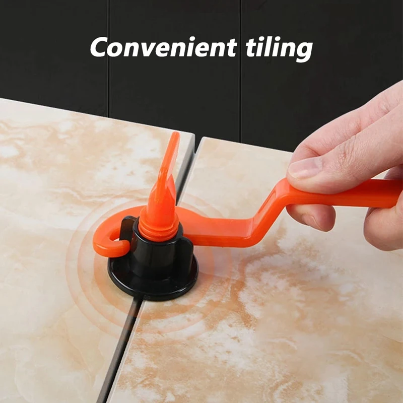 ABYO 302 Pcs Flat Level Wedges Tile Spacers Reusable Flooring Wall Tile Leveling System Leveler Locator Spacers Plier