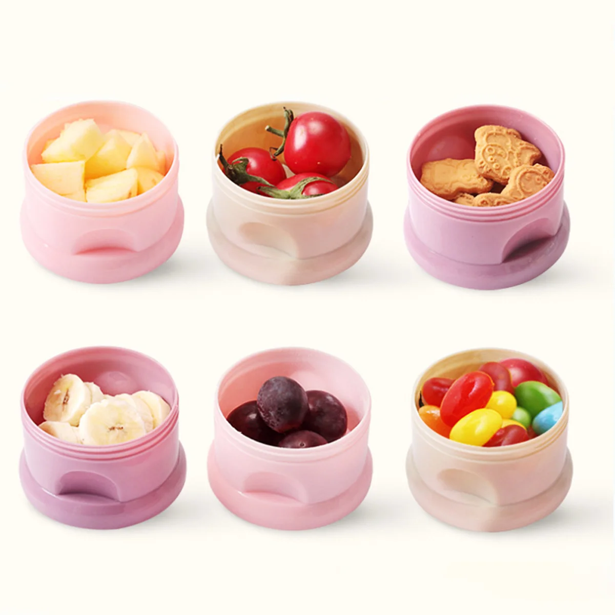 Four Layers Baby Milk Powder Box Stackable Storage Container Plastic Oats Cornflour Nuts Healthy Pp Material Portable Feeding