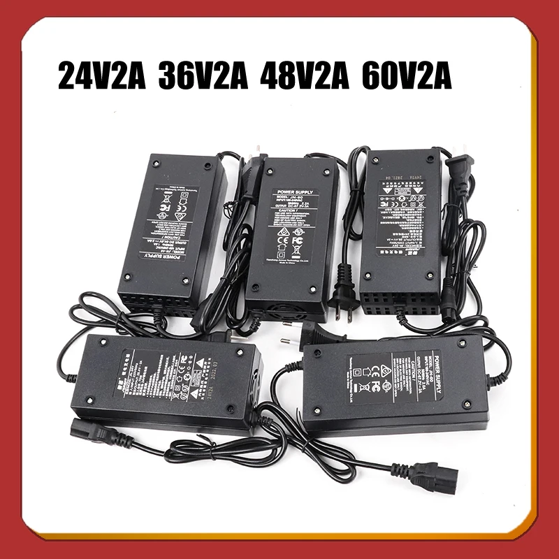 48V 2A Lead-acid Battery Charger for Electric Bike Scooters Motorcycle  57.6V Lead acid Battery Charger with PC IEC connector - AliExpress