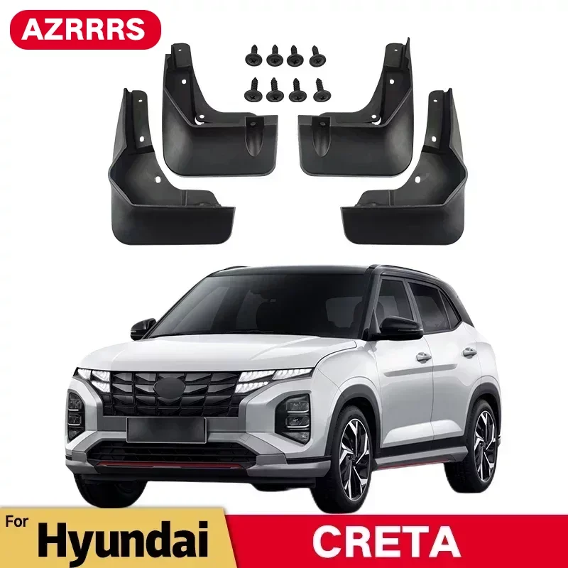 

брызговик Для Hyundai Creta 2021 2022 2023 автомобильных крыльев Передние Задние Брызговики Автоаксессуары
