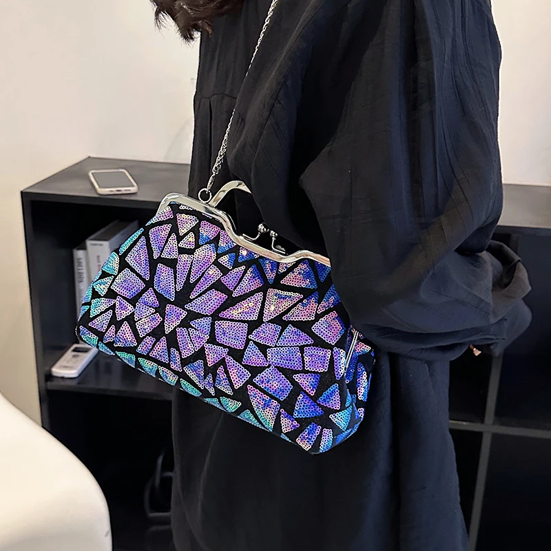 Fashion Shining Glitter Women Handbags For Women 2023 Clutch Bags For Women Wedding Evening Bag Sequined Party Crossbody Bags