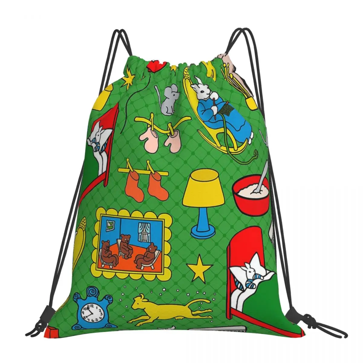 

Goodnight Moon Backpacks Casual Portable Drawstring Bags Drawstring Bundle Pocket Sundries Bag Book Bags For Travel Students