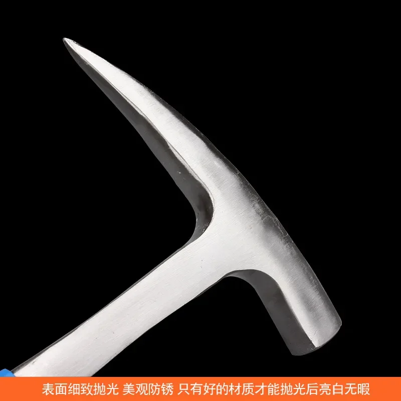 tool steel quenching geological hammer exploration hammer mudwork hammer chicken mouth duck mouth hammer tip flat head hammer 3