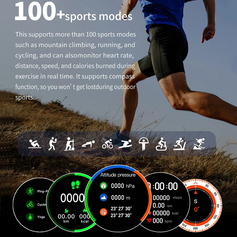 2025 New Bluetooth Call Smart Watch 6 Classic Men AMOLED HD Screen AI Voice Assistant Bluetooth Call NFC GPS Smartwatch Women