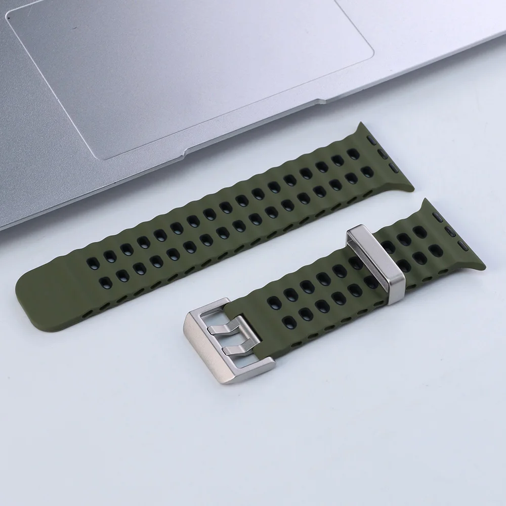 ตัวเลือกสินค้า สายซิลิโคนระบายอากาศ iWatch Ultra 45-49mm ใส่ได้ทุกรุ่น