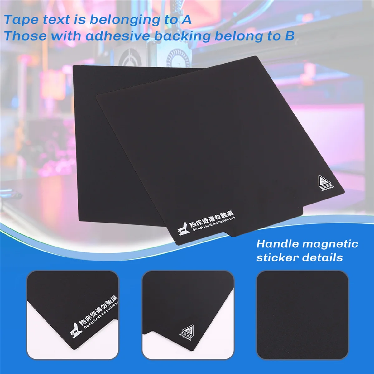 3D Printer Filament 3D Printer 220 X 220 Hot Bed Magnetic Sticker Flexible Platform for Wanhao I3 Anet A8