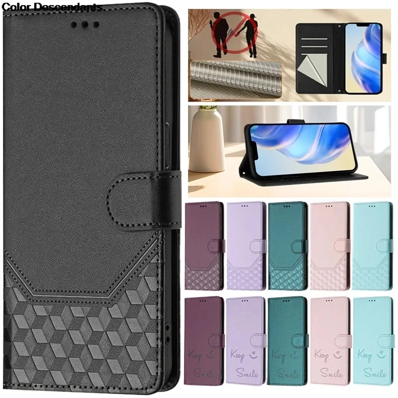 Premium Flip PU Leather Wallet Phone Case with Card Slot and Book Cover Design