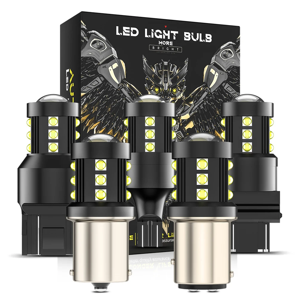 

1pair Signal Lamp Car Reverse Lights T15 1156 1157 T20 T25 LED TailLight Brake Reversing Light 15SMD Anti-strobe Reverse Light