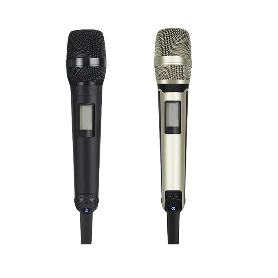 SOM SKM9100 싱글 리시버 더블 핸드 헬드 마이크, 다중 색상 하이 퀄리티, 500-599MHz, 600-699MHz