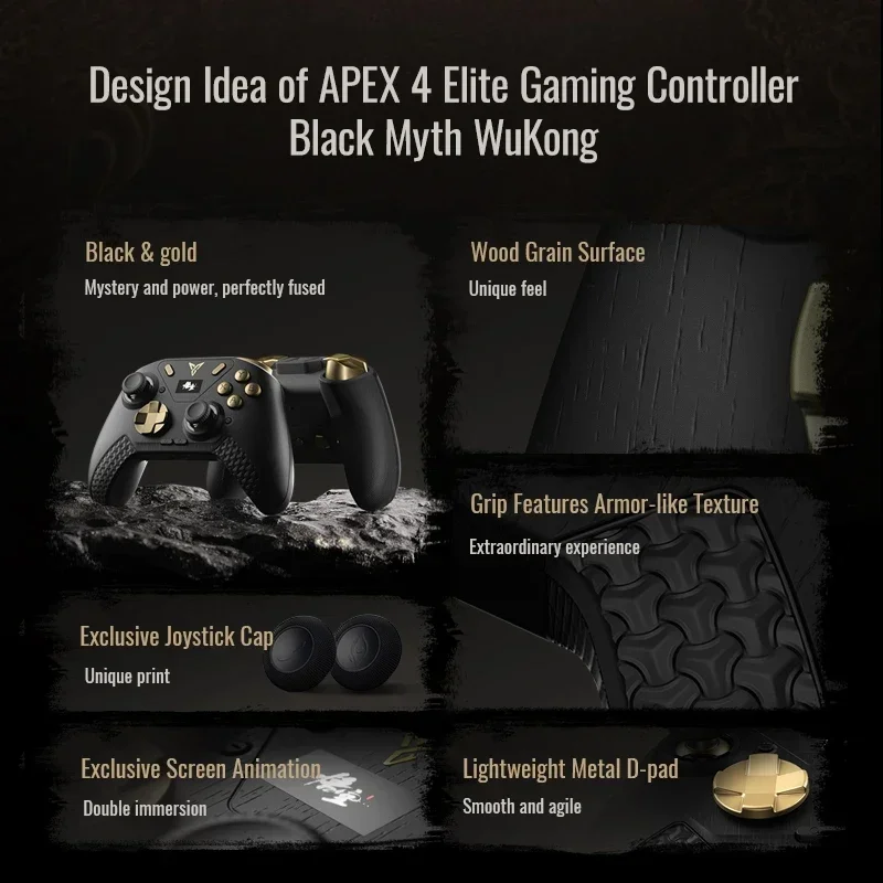 PC用ゲームコントローラー・コンバーター Flydigi APEX4 Flydigi-apex 4ワイヤレスゲームコントローラー、ゲームパッド
