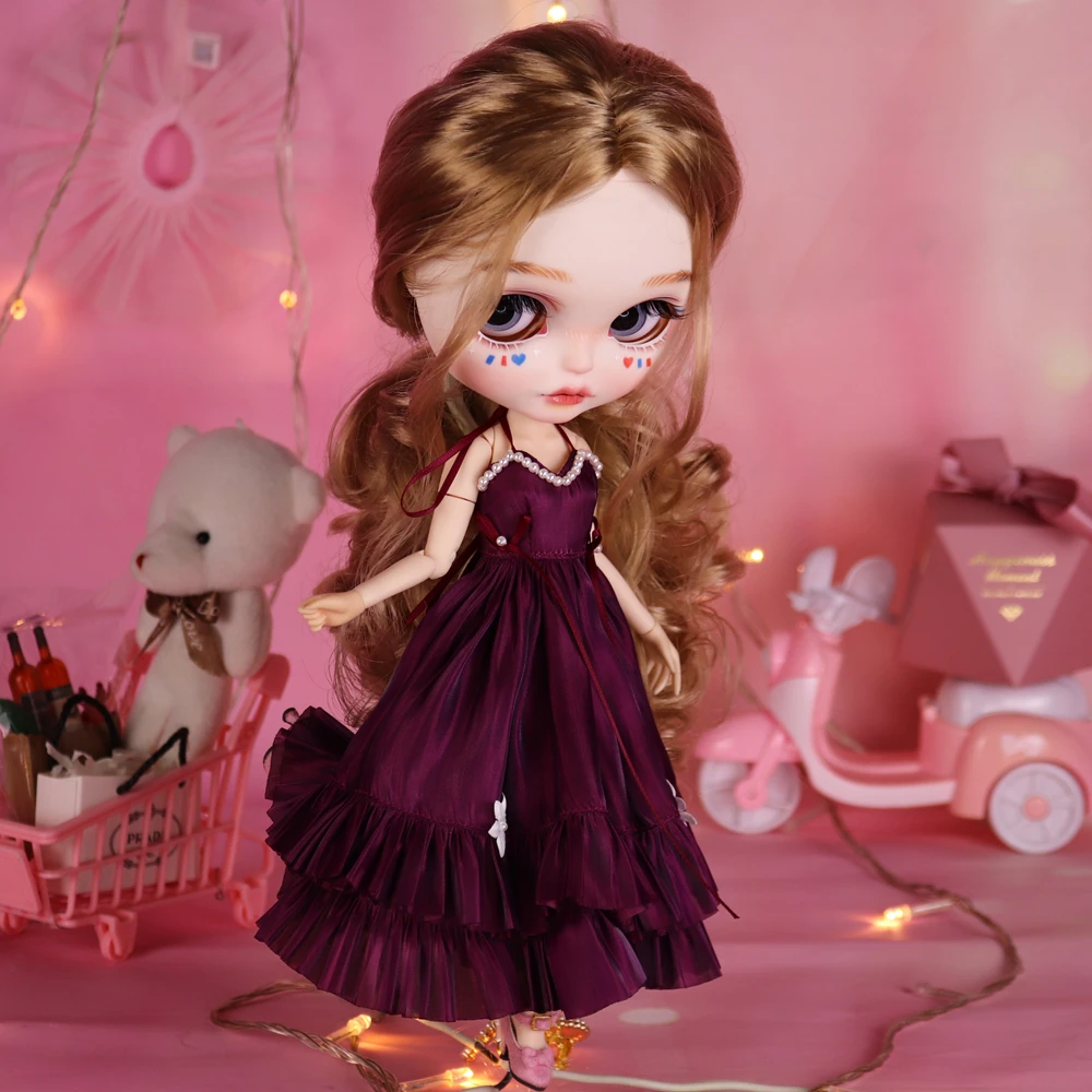 Outfits For Blyth Doll Evening Dress Elegant Suit 1/6 BJD ICY DBS ANIME GIRL OB24 4