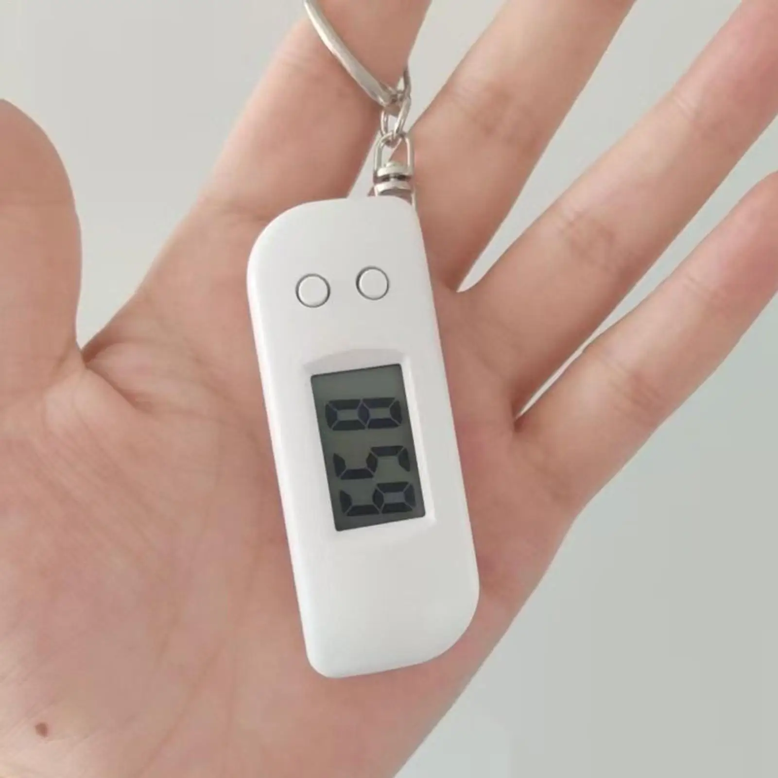 Luminous LED Keychain Pocket Watch for Children Silent LCD Digital Display Portable Student Exam Study Desktop Clock Man Woman