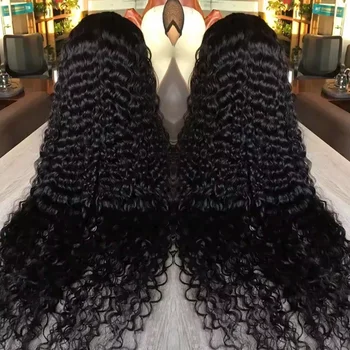 Deep Wave 13x4 Hd Lace Front Human Hair Wig 42 Inch Deep Wave 13x6 Hd Lace Frontal Wig 250 Density 5x5 Glueless Wig For Women