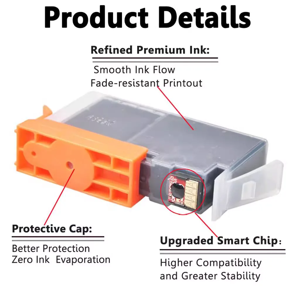  PGI-580 CLI-581 Compatible Ink Cartridges Replacement for Canon  TR7550 TR8550 TS6150 TS6151 TS8150 TS8151 TS8152 TS9150 TS9155 Printers 24  Pack : Office Products