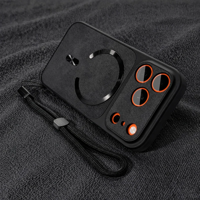 Luxury Magnetic Fabric Phone Case For Iphone Pro Max Protective_voghion.com