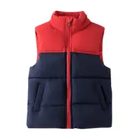Gilets en coton pour filles et garçons, veste chaude sans manches pour enfants, vêtements d'extérieur, manteau d'automne et d'hiver pour garçons 3