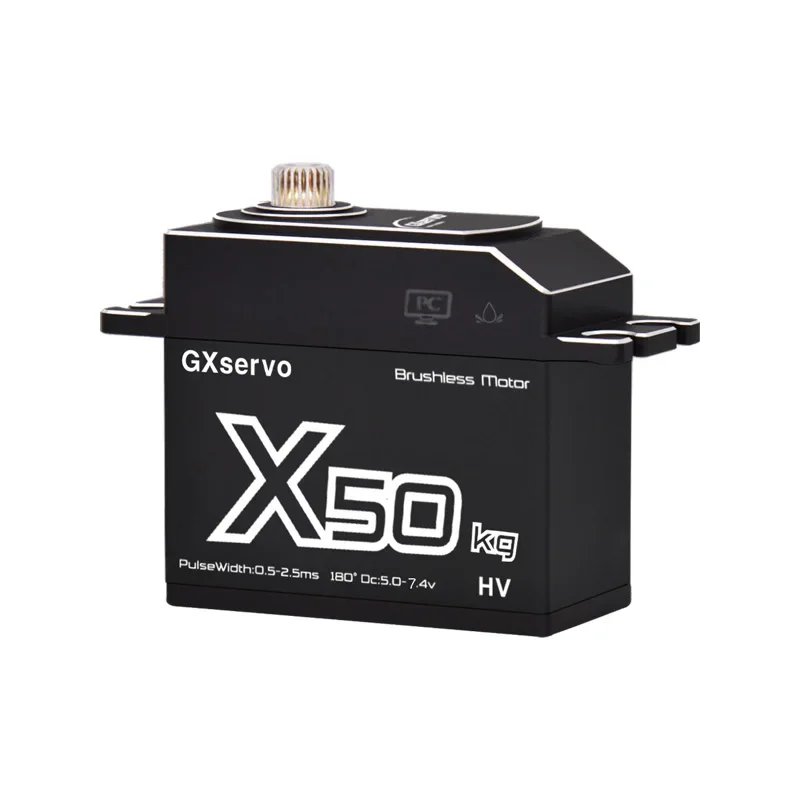 Brushless Programmable 50KG Large Torque Servo Waterproof High Voltage Full Metal Gear Motor For 1/8 1/10 RC Car Boat Traxxas 5