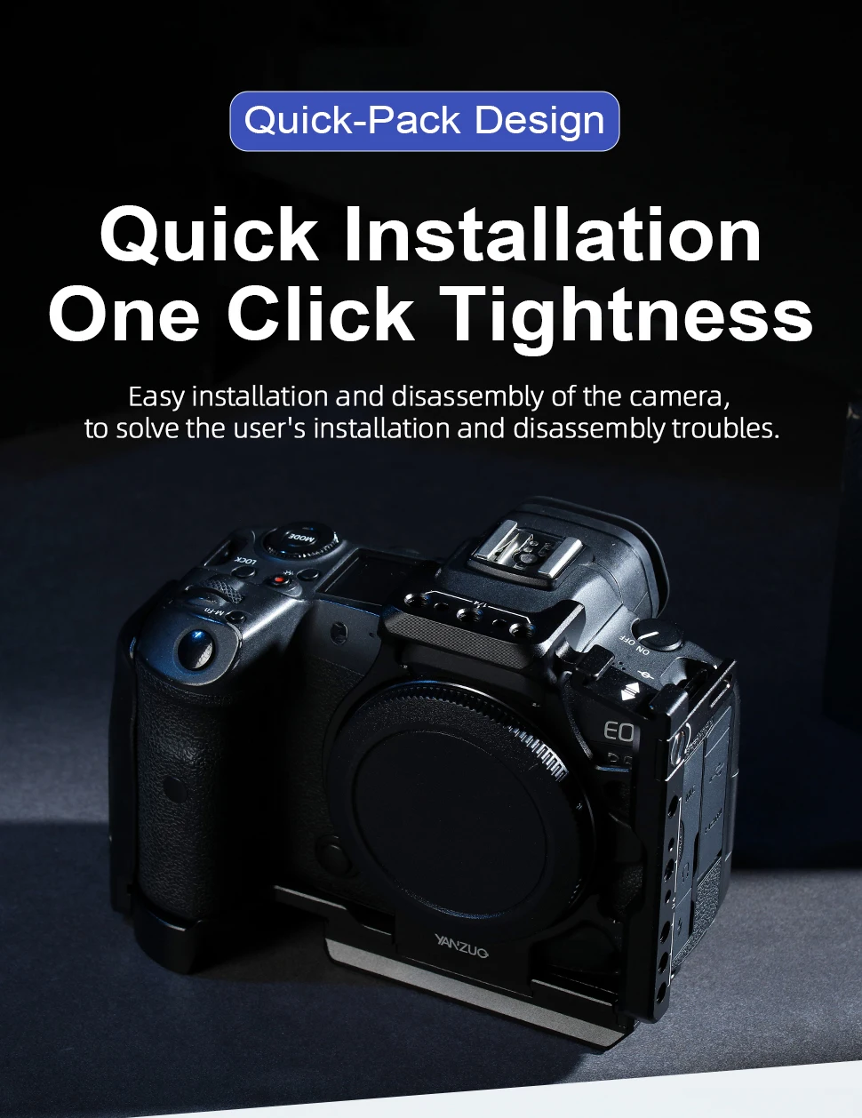 Suitable for Canon EOS R5 R5C Camera Rabbit Cage Aluminum Alloy Protection Frame