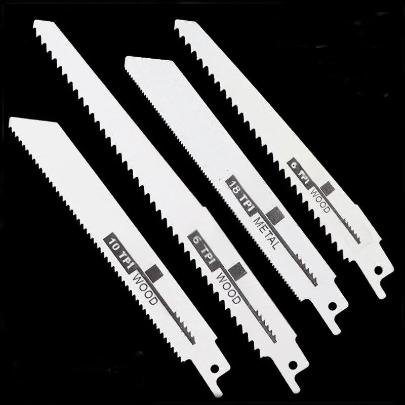 Reciprocating Saw Blade 4pcs Universal Wood and Metal Cutting Coarse and Fine Teeth DIY Professional Use Durable Tools